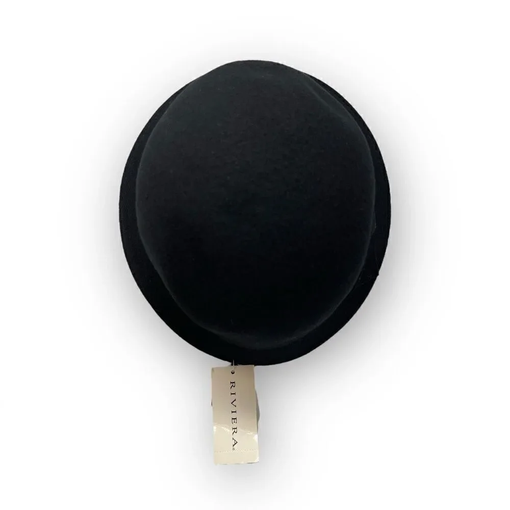 Riviera black cloche
